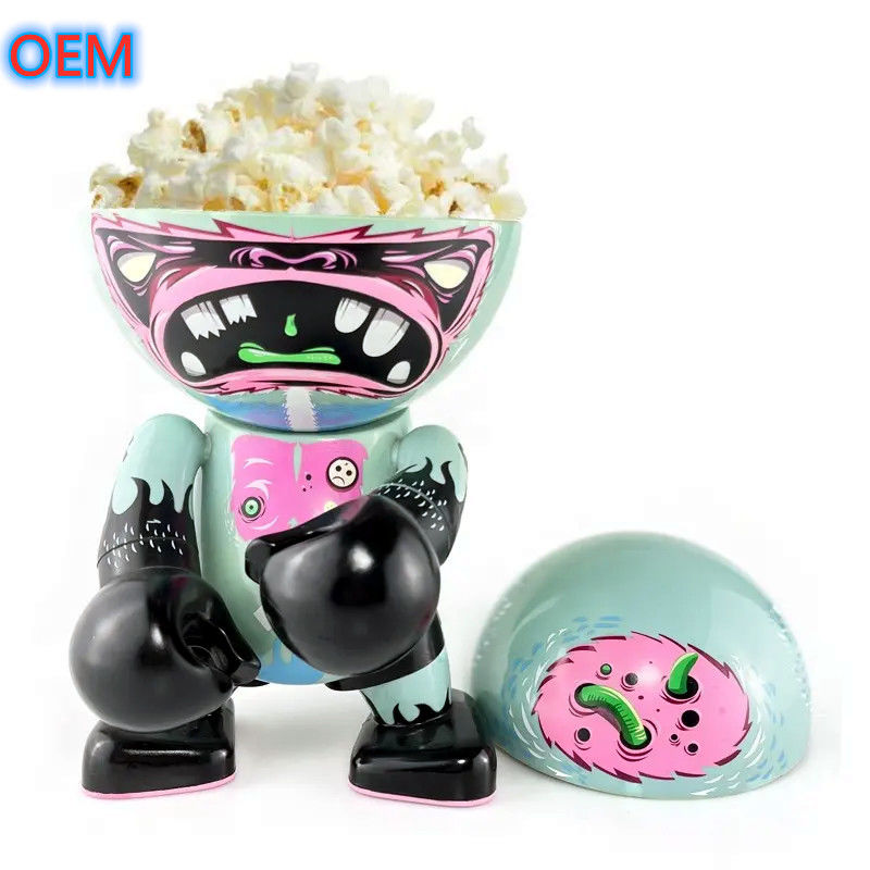 Karikatür Popcorn Kovası Özellik, OEM Tasarımı Yüksek Kaliteli Plastik Popcorn Kovası