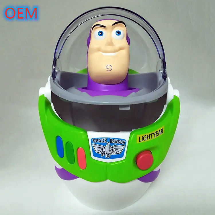 3d Karikatür Tekrar Kullanılabilir Patlamış Mısır Kovası Özelleştirme OEM Tasarımı Plastik Konteyner Patlamış Mısır Kovası