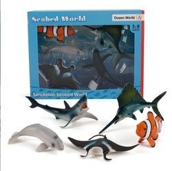 OEM fabrika özelleştirme Simülasyon Deniz Yaşamı Hayvanlar Model Kits Hareket Resimleri Minyatür Eğitim