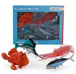 OEM fabrika özelleştirme Simülasyon Deniz Yaşamı Hayvanlar Model Kits Hareket Resimleri Minyatür Eğitim