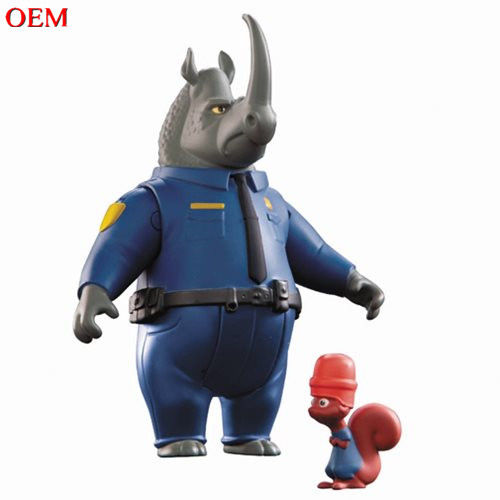 OEM Mini Resim Karikatür Canavar Avcısı Oyuncağı Çocuklar İçin Özel Plastik Hayvan Modeli Oyuncağı