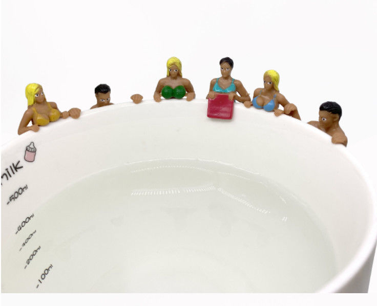 OEM Özel 3D Yeni Karikatür Kupası Dekorasyon Bebek Mikro Manzara Kupası Asılı Oyuncak Figürü