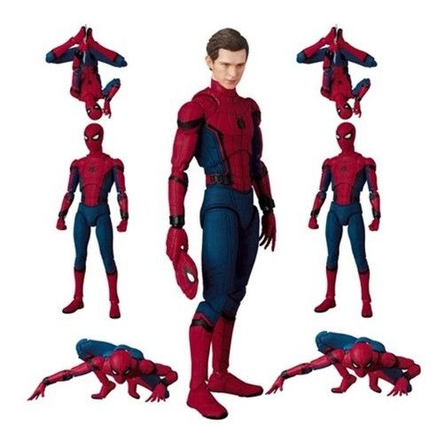 Özel Yüksek Kaliteli 15cm Örümcek Adam Oyuncakları Tom Holland PVC Hareket Resim Örümcek Adam Koleksiyonu Kutuyla Oyuncak