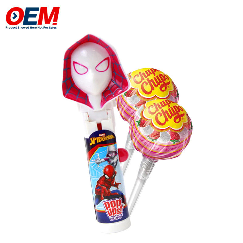 Pop-Up Lolipop Sahibi Plastik Şeker Oyuncak OEM Çocuk için Yaratıcı Lolipop Oyuncağı