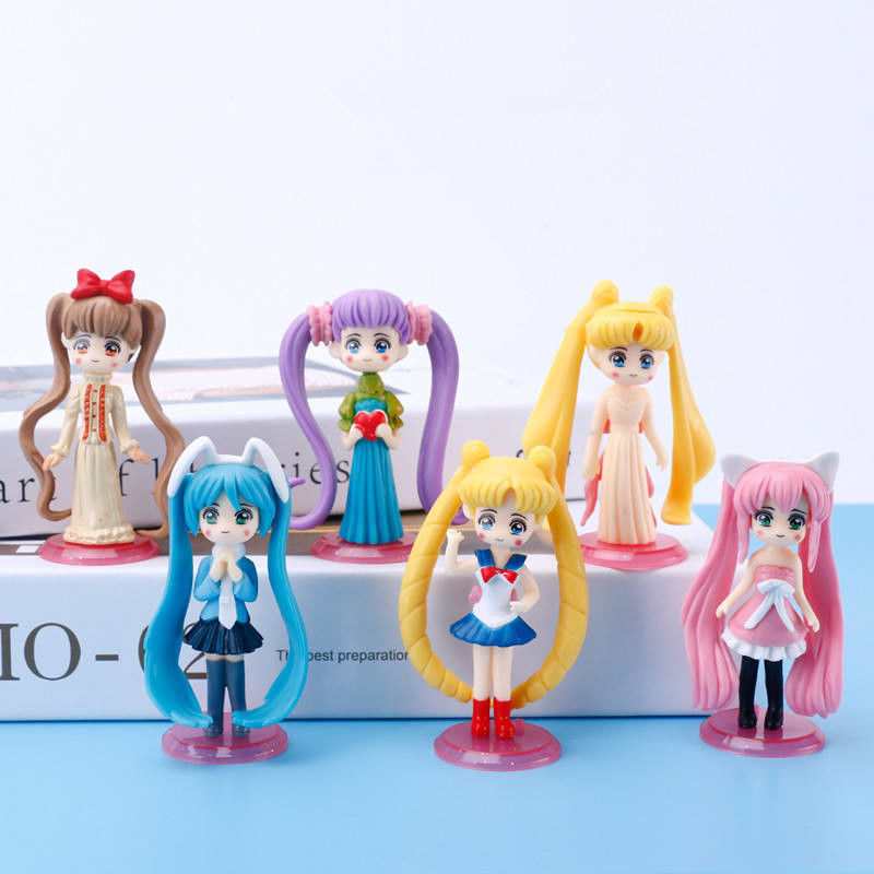 Oyuncak üreticileri OEM Mini Sailor Moon Oyuncakları Sürpriz Oyuncaklar Kapsül içine koyabilirsiniz