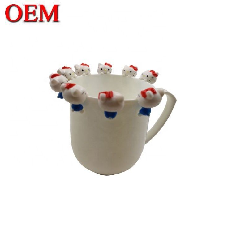 Özel figür oyuncak üreticisi OEM Özel Kitty kedi Mini Cup Karikatür figür oyuncaklar kendi tasarım oyuncağını özel