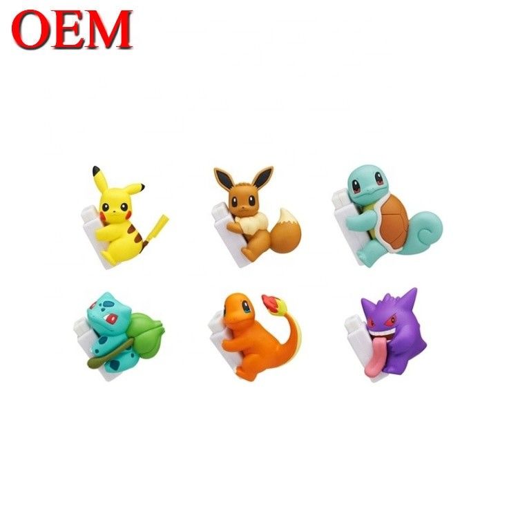 Fabrika Özel OEM Tatlı 3D Mini Resim Anime Telefon Kablo ısırık Oyuncak özel plastik pvc vinil oyuncaklar
