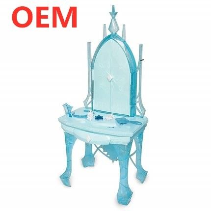 OEM fabrika özel Müzik Işık İşlevleri Plastik Güzel Prenses Çocuk Giyim Masası Oyuncağı