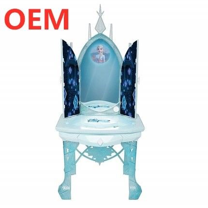 OEM fabrika özel Müzik Işık İşlevleri Plastik Güzel Prenses Çocuk Giyim Masası Oyuncağı