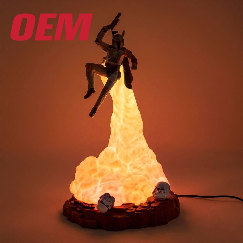 Özel LED Işıklandırma Oyuncakları Ome Film Karakter Oyuncakları Lamba Plastik Çocuk Oyuncakları Yapın Müzik ve Sesle Işık