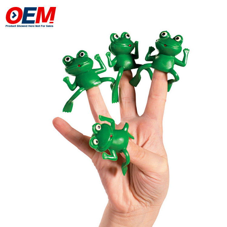 Özel Plastik Hayvan Dinozor Parmak Oyuncakları OEM Orman Karakteri Parmak Kuklaları Silikon Çocuk Oyuncağı