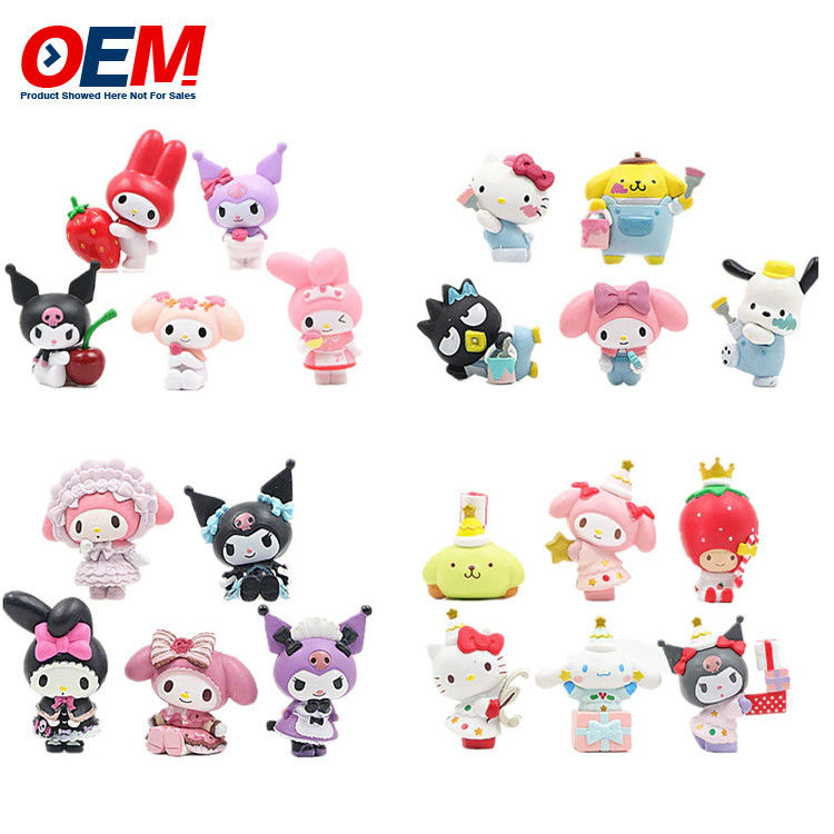 Custom PVC Cute Mini Figure OEM Plastik Karikatür Oyuncağı Yap 5cm Yükseklik Plastik Oyuncak