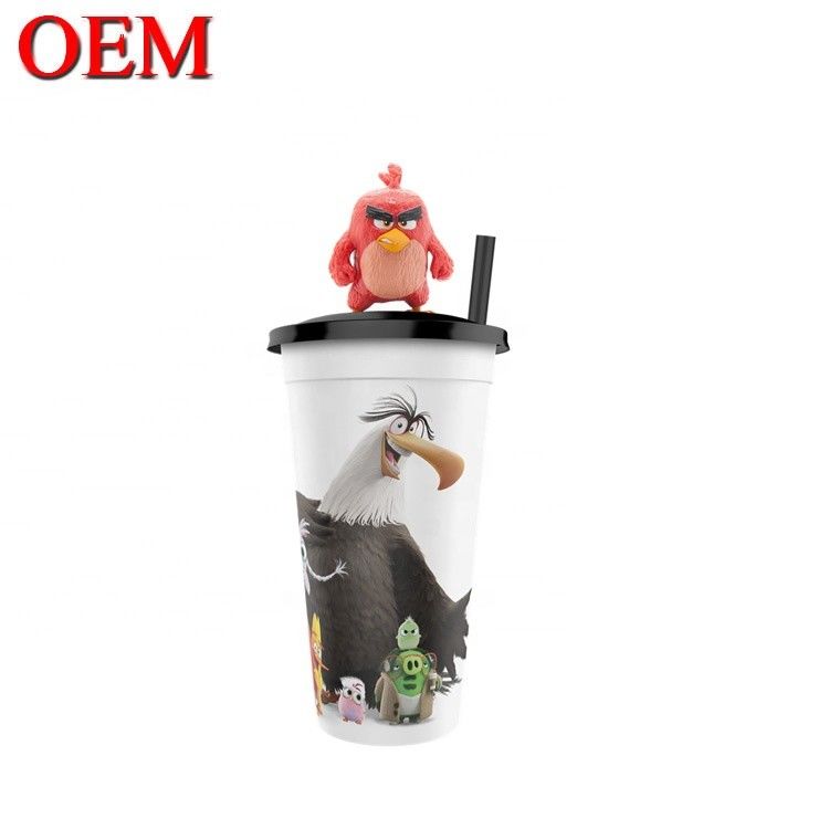 Özel Plastik Heykel OEM Cup Topper Figures Doğum Günü Figure Cup Dekorasyonu