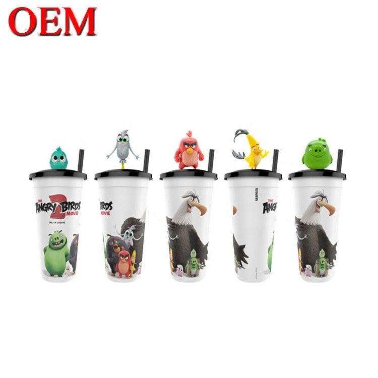 Özel Plastik Heykel OEM Cup Topper Figures Doğum Günü Figure Cup Dekorasyonu