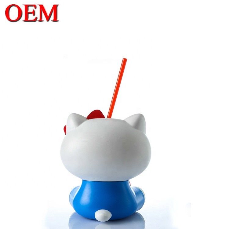 Özel Örümcek Adam 3 boyutlu model şişe OEM Karakter şekli saman fincanı ABS 50oz fincan fabrikasından yapıldı