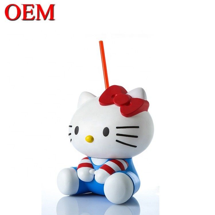 Özel Örümcek Adam 3 boyutlu model şişe OEM Karakter şekli saman fincanı ABS 50oz fincan fabrikasından yapıldı