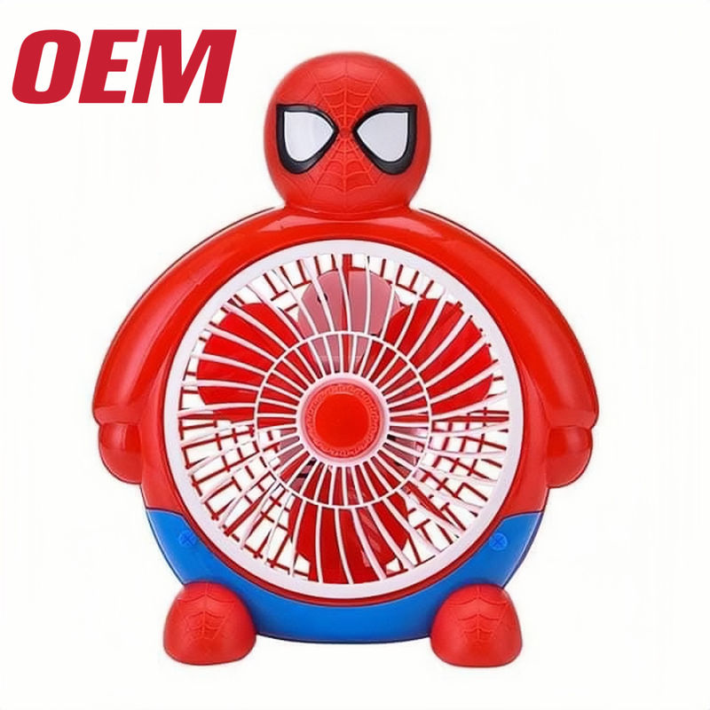 Taşınabilir Mini Soğutma Ventilatörü OEM Yaz Taşınabilir Ventilatör El Yapımı Tatlı Lityum Pil Katlanabilir Plastik Yaz Karikatürü