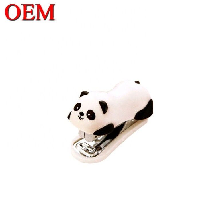 Plastik Ördek Karikatür Şekli Ofis Stapler OEM Plastik Hayvan Oyuncağı Öğrenciler İçin Okul Stapler