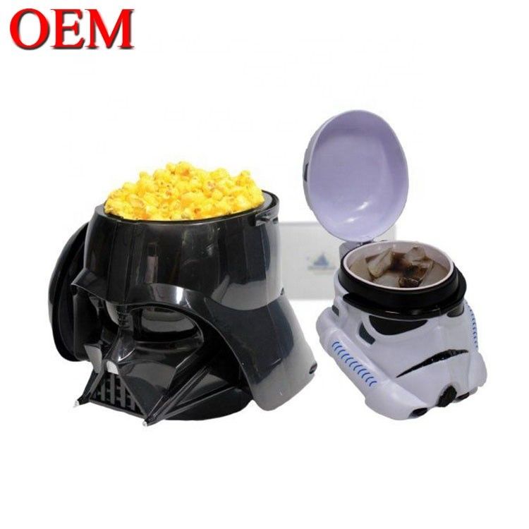 Özel Kova Patlamış Mısır Kupaları Kapalı Kova OEM Sinema patlamış mısır konteyneri