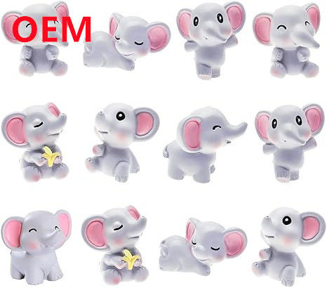 Özel Komik Hayvan Oyuncakları Yapılmış 6 Tasarım PVC Bebekler OEM PVC Malzeme Mini Oyuncaklar