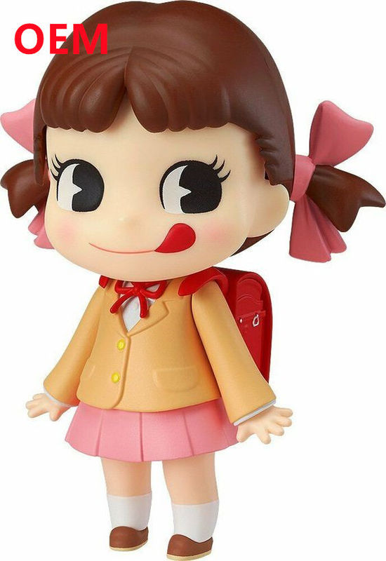 Özel Kırmızı Renkli 3D Pvc Oyuncaklar OEM Yumuşak Plastik Koleksiyon Anime Karakterleri TPR Yapın 10 Cm Yüksek Tatlı Kız Figürü