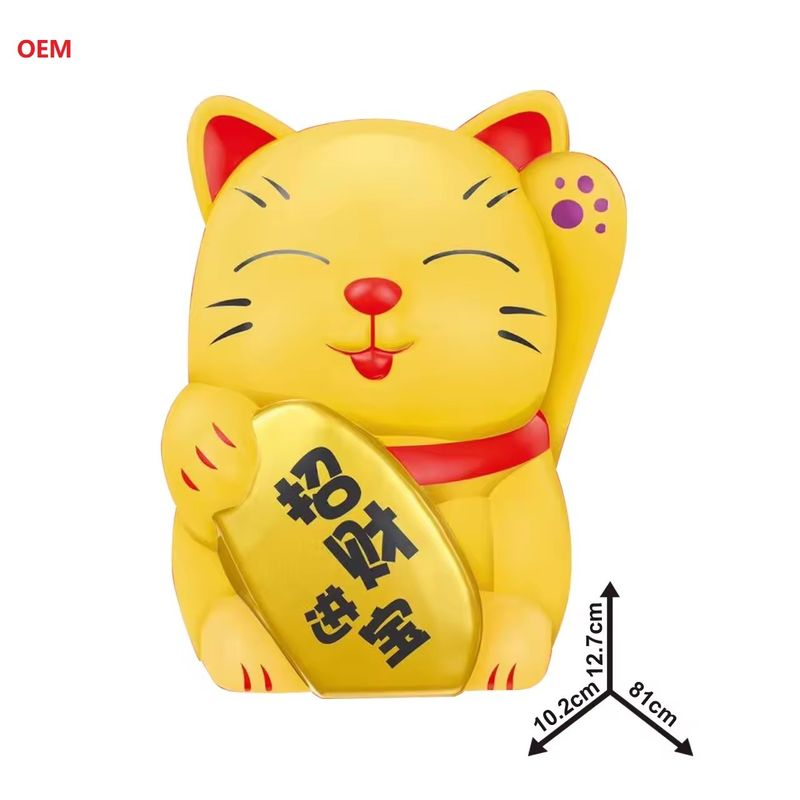 OEM kabul edilir Lucky Cat Coin Çocuklar için Banka Para Kutusu Özel Renkli Not Sadece OEM