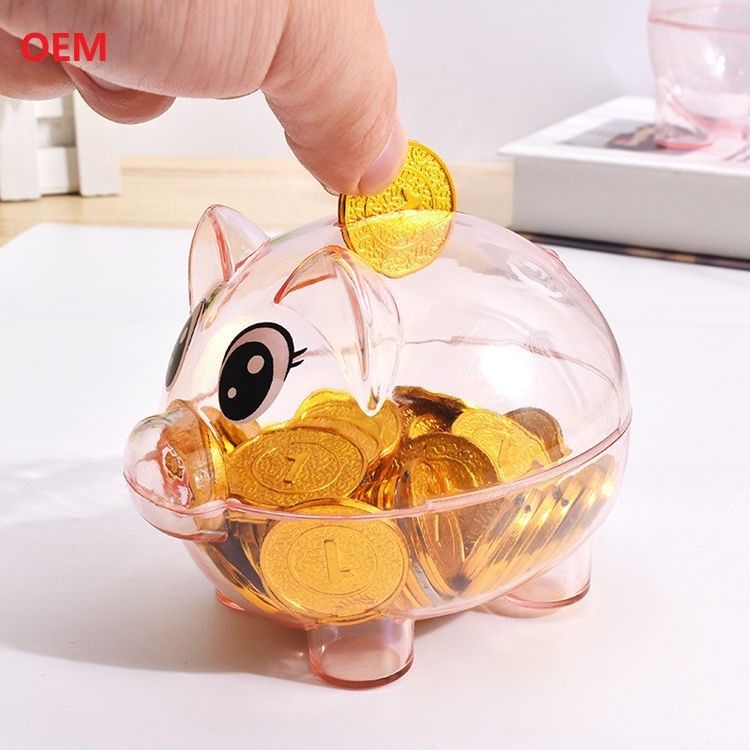 Çocuklar için özel renkli tatlı domuz bankası para kutusu hediye teslimat limanı Shenzhen