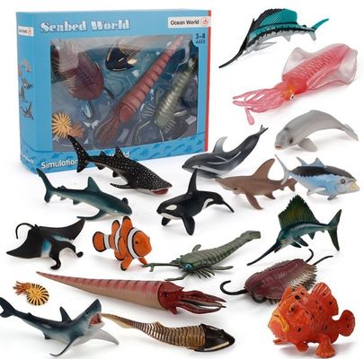 OEM fabrika özelleştirme Simülasyon Deniz Yaşamı Hayvanlar Model Kits Hareket Resimleri Minyatür Eğitim