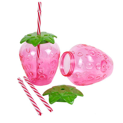 Özel Plastik Tatlı Süt Çay Kupası Kapaklı Taşınabilir Meyve suyu şişesi