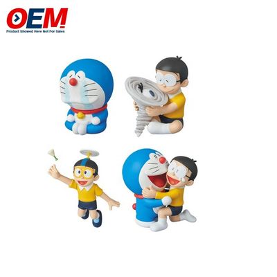 Özel Doraemon Oyuncak Plastik Karikatür Karakter 3D Oyuncak PVC Oyuncak Özel
