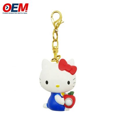 Kedi Tatlı Hello Kitty Anahtar halkaları Melody 3D Karikatür Anahtar halkaları