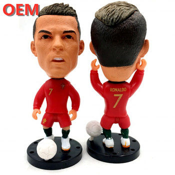 OEM Özel Popüler 3D Plastik Futbol Oyuncuları Hareket Figürleri özel pvc figür