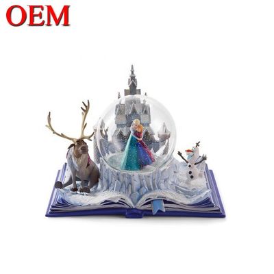 özel Light Up Water Globe OEM Film Prenses Snow Globe Müzikle Oyuncaklar