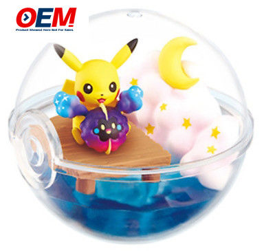 OEM 3D Yeni Tasarım Dönüştürme Terrarium Pokeball Koleksiyonu özel pvc karikatür oyuncakları