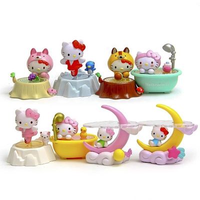 Oyuncak Üreticisi OEM Plastik Tatlı Mini Karikatür Kedi Kediler için Oyuncaklar