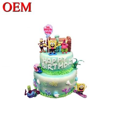 Özel Yaponya Klasik Karakterler Doğum Günü Kek Topper Set OEM Eylem Resimleri Cake Topper Fabrikası