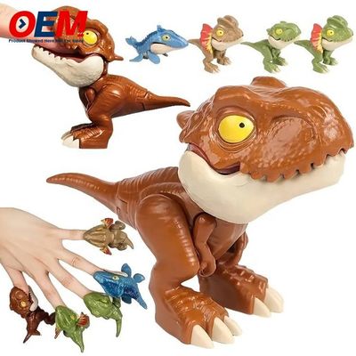 Özel Plastik Hayvan Dinozor Parmak Oyuncakları OEM PVC Oyuncaklar Silikon Çocuk Oyuncağı