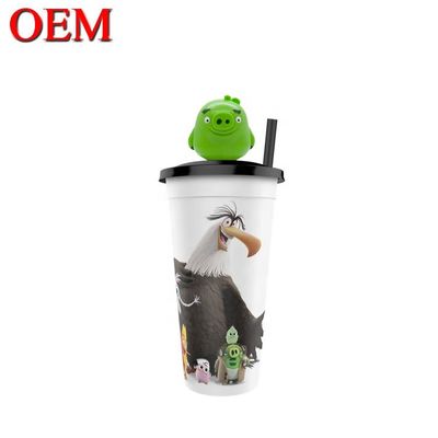 Özel Plastik Heykel OEM Cup Topper Figures Doğum Günü Figure Cup Dekorasyonu