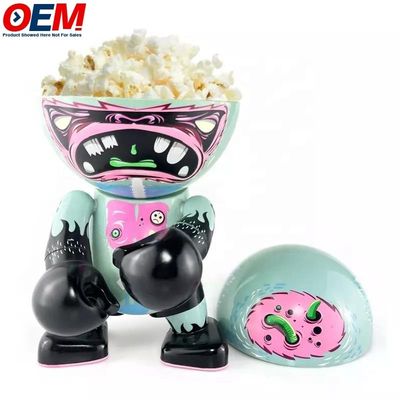 Özel Yapılmış Plastik Patlamış Mısır Küveti Anime Sanatı Bebek Oyuncak Ekran Kutusu Patlamış Mısır Küveti Küvetleri