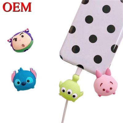 Özel Mini Sevimli USB Oyuncak OEM Sevimli Çizgi Film Kablo Isırıkları Figürleri Plastik Hayvan Veri Şarj Cihazı Isırıkları Aksesuar Oyuncak