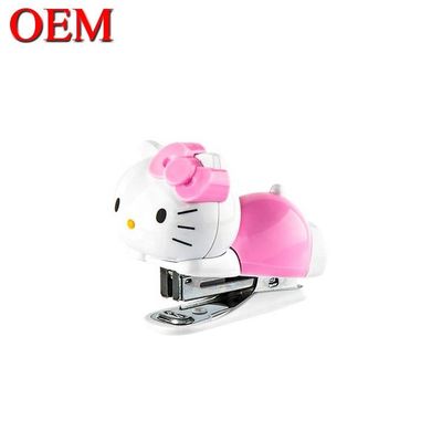 Plastik Özel Tatlı Kedi Kedisi Hayvan Biçimli Ofis Stapler/Öğrenciler için Okul Stapler